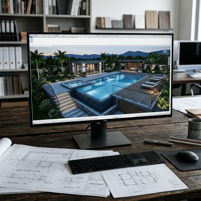 3D моделювання та архітектурне проєктування басейну