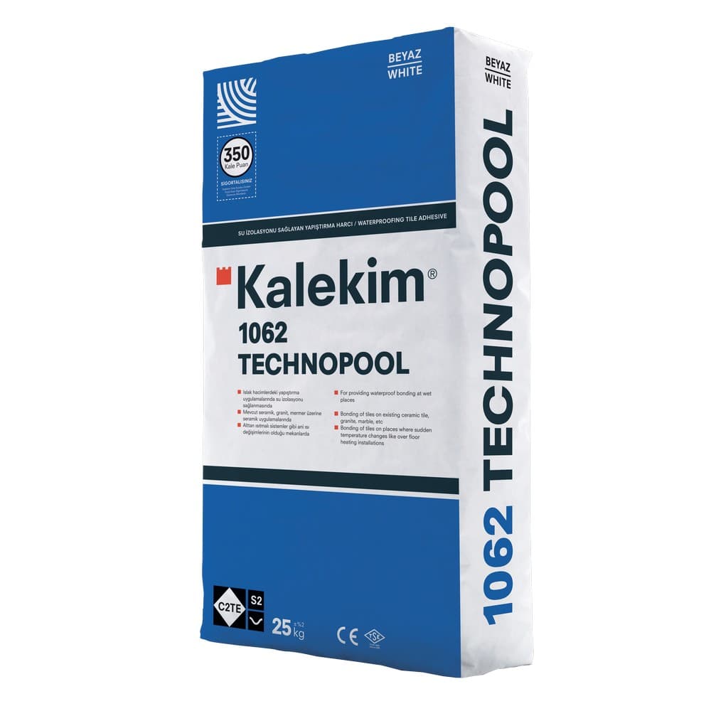 Клей для плитки з гідроізолюючими властивостями Kalekim Technopool 1062, C2TE S2 (25 кг)
