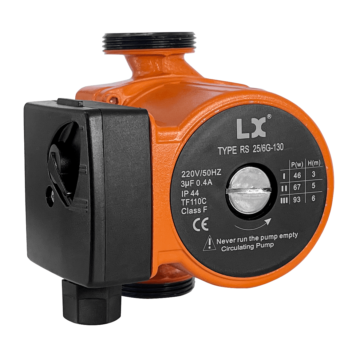 Насос циркуляційний Aquaviva LX GPD25-6S-130 (220 В, 3 м3/год), зі змінною швидкістю