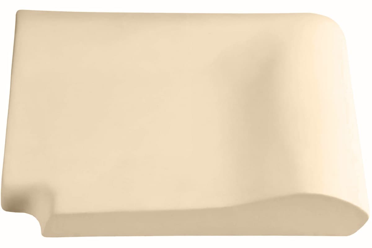 Кутовий копінговий камінь Aquazone зовнішній, 250x300x50-25 мм (бежевий)