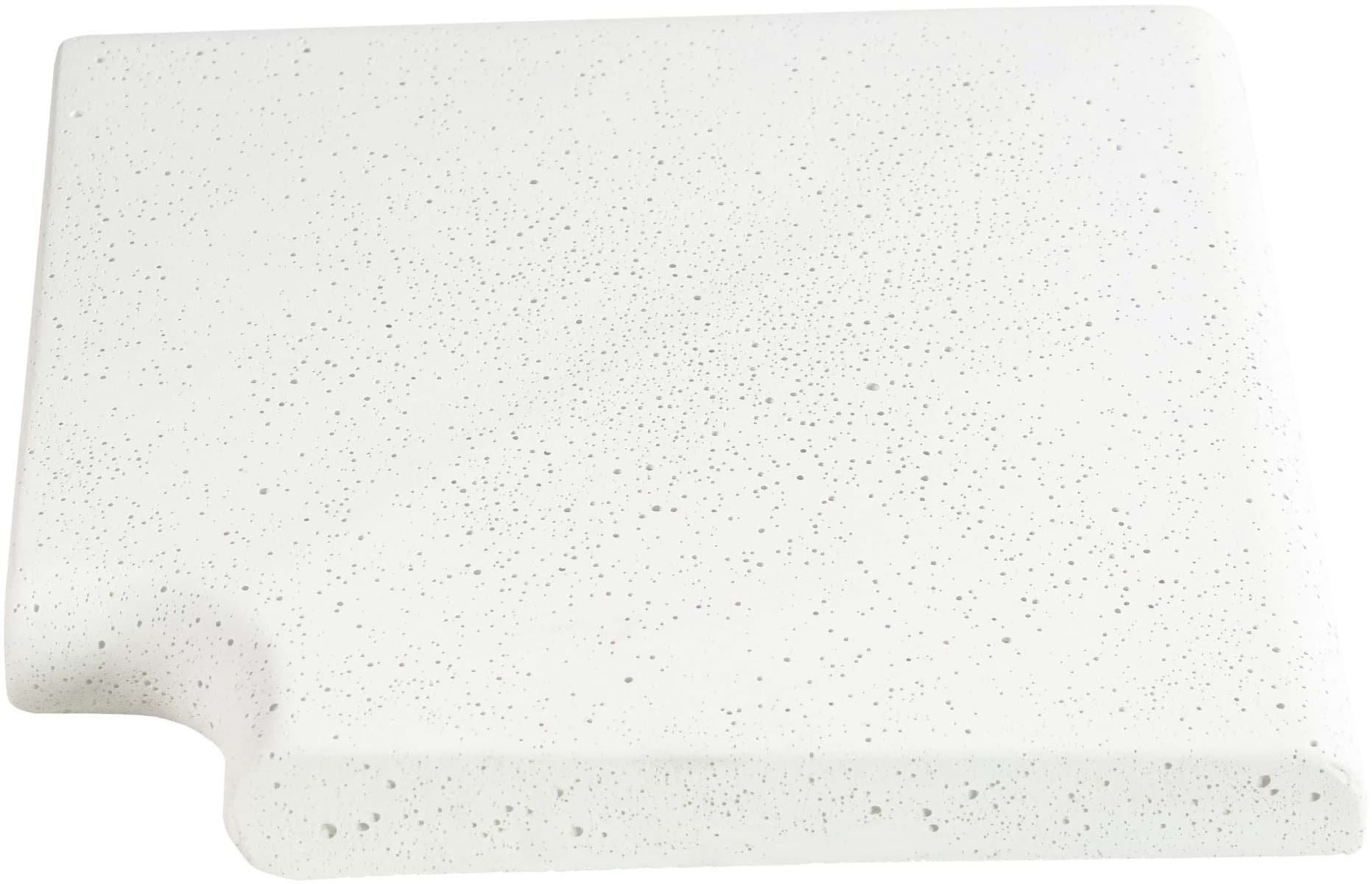 Кутовий копінговий камінь Aquazone Tuff 320x400x50-25 мм, білий (пористий)