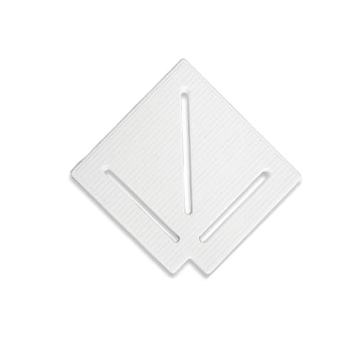 Кутовий елемент Aquaviva KK-20-1 Classic для переливної решітки 90° 195/25 мм (білий)