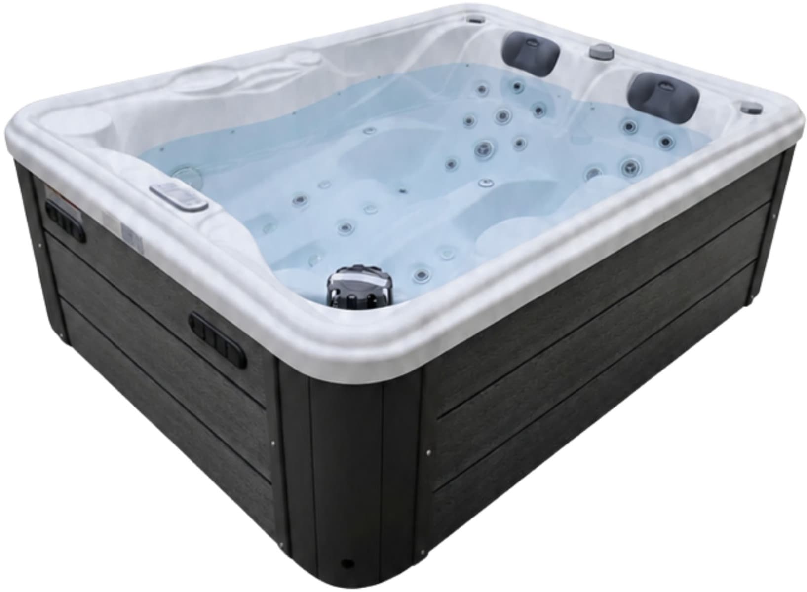 СПА-басейн Aquajoy Bali (210х160х77 см), Сріблясто-білий мармур