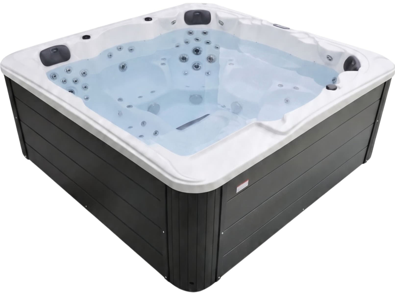 СПА-басейн Aquajoy Borneo (230х230х96 см), Сріблясто-білий мармур