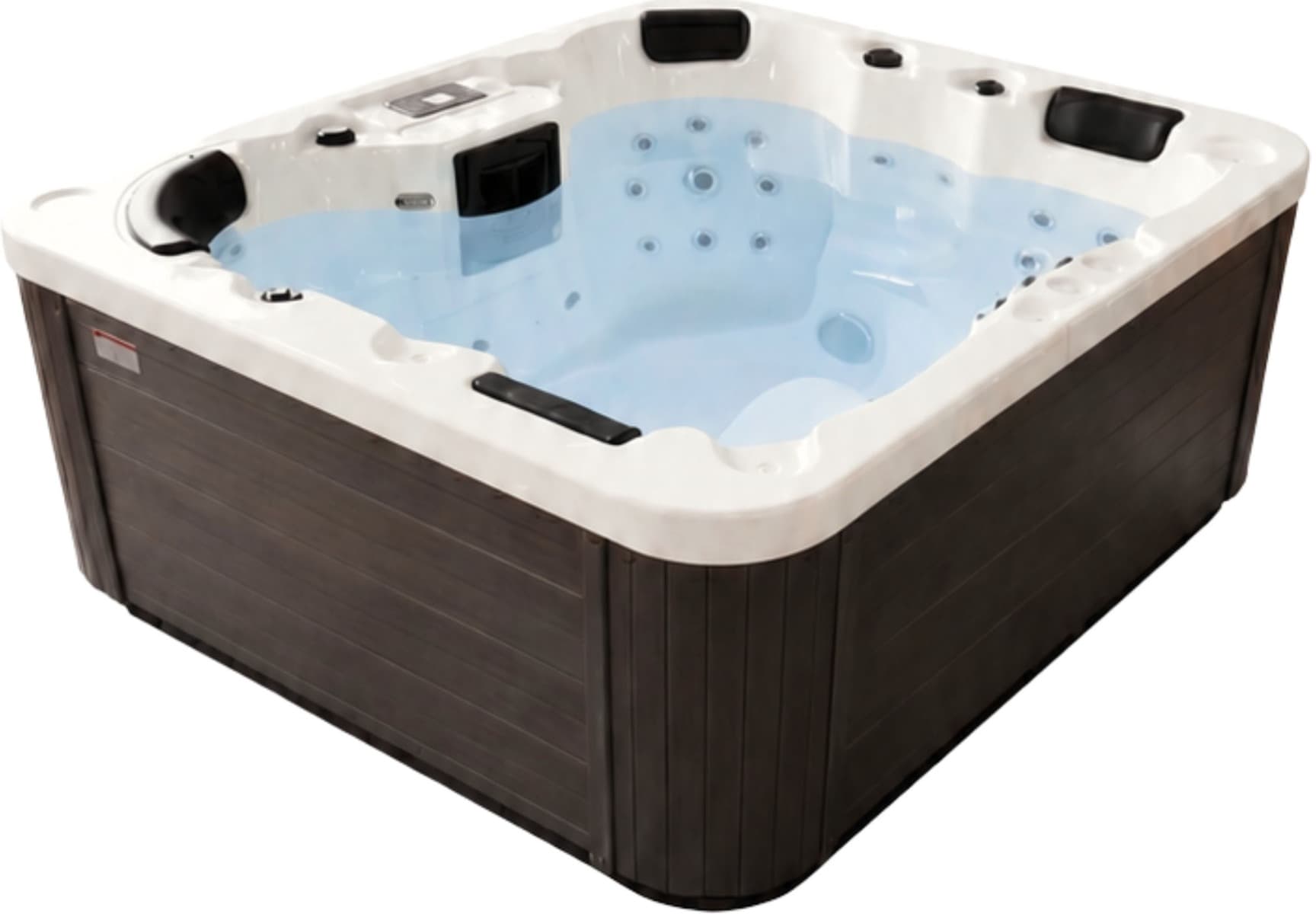 СПА-басейн Aquajoy Como (190х160х82 см), Сріблясто-білий мармур