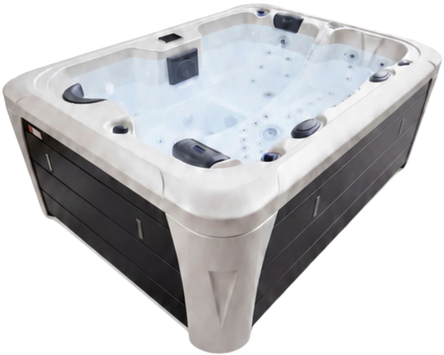 СПА-басейн Aquajoy Miami (230х170х92 см), Сріблясто-білий мармур