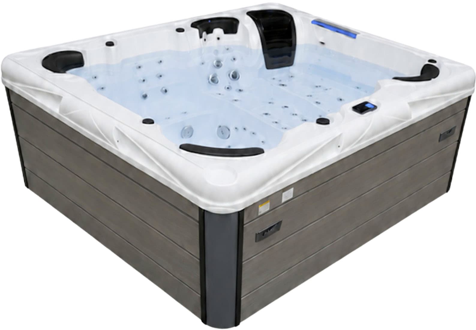 СПА-басейн Aquajoy Saint-Tropez (280х230х95 см), Сріблясто-білий мармур
