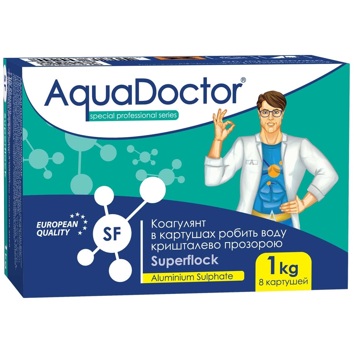 Коагулянт для басейну в картушах AquaDoctor Superflock