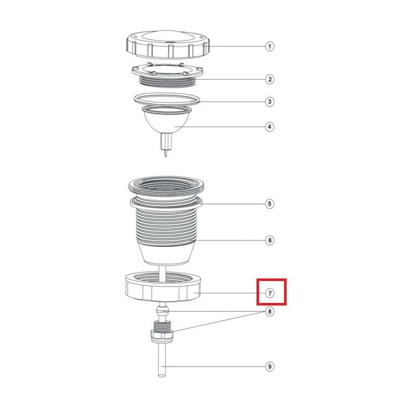 Гайка затискна Aquaviva для UL/Led-P50