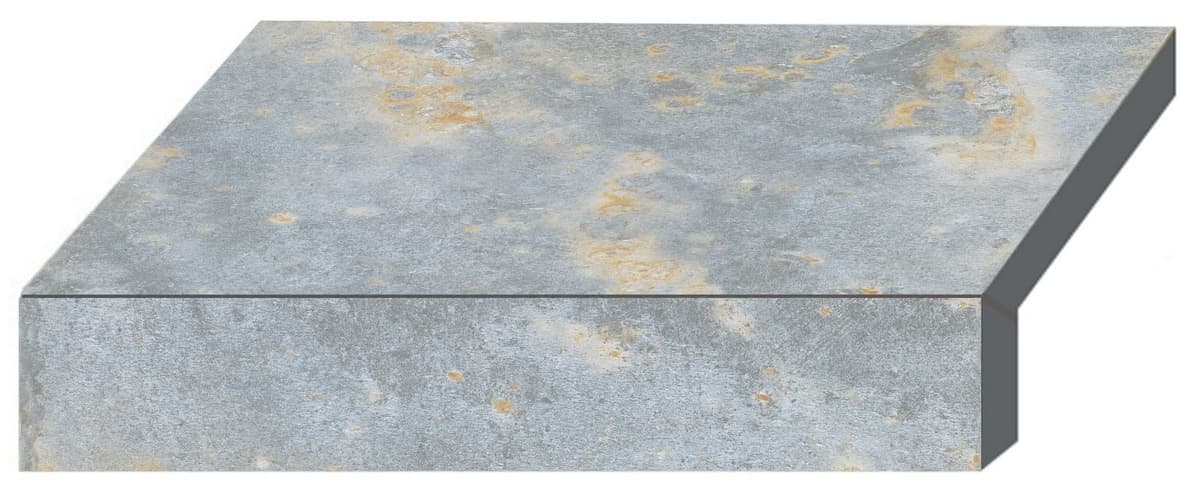 Бортова Г-подібна плитка Aquaviva Loft Blue, 600x345x50(20) мм