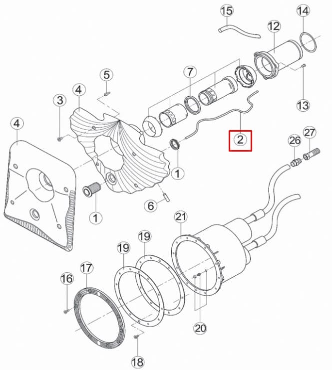 Трубка протитечії Kripsol RUSS0002.00R